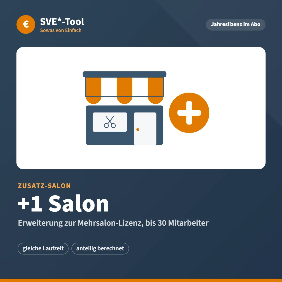 Zusatz-Salon — ein weiterer Salon zur Mehrsalon-Lizenz
